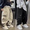 Big Kids Casual Cargo Pants Spring Autumn Girl Boys Sport Long Pants Teenage Streetwear Baggy Trousers Children Fashion Joggers Pants