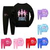 Hunters Kpop Demon Girl Short Sleeve Shorts Matching Pajamas Kids Teen Sleepwear
