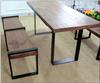 Vintage Wood and Iron Dining Set for Cafe, Tea Shop, or Restaurant