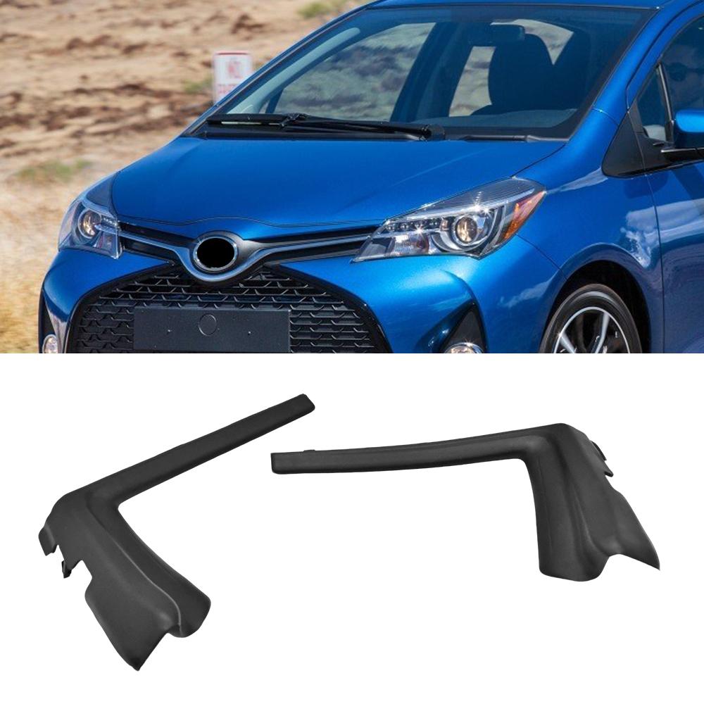 Front Windshield Corner Trim Wiper Cover Cowl Seal Deflector For Toyota Yaris 2015-2017 LE US Version 53867-52160 53866-52140 2pcs