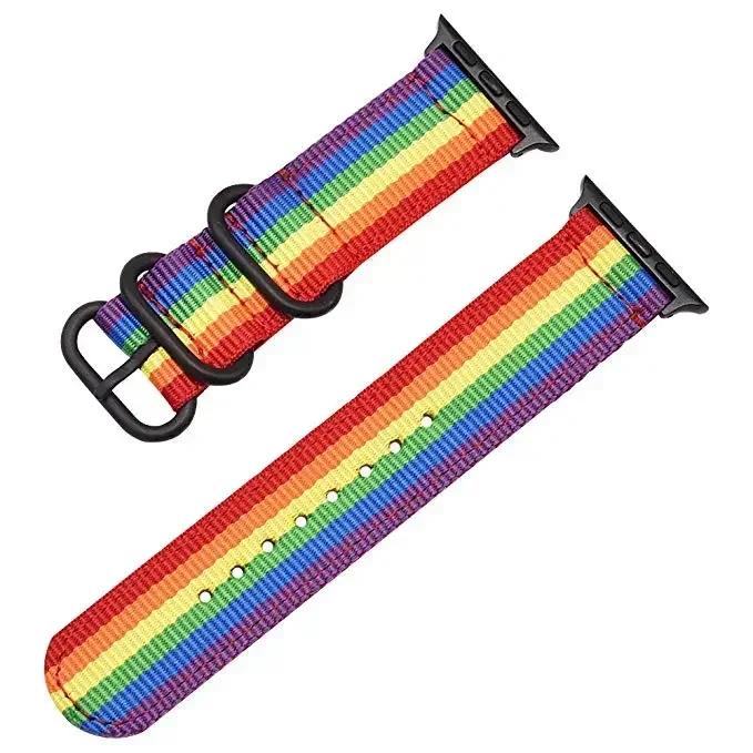 

strap For Apple watch band 44mm 40mm 45mm 41mm 42mm 38mm 49mm Sports Nylon bracelet watch strap iwatch series 7 6 5 4 3 2 1 SE 8 42mm 44mm 45mm 49mm