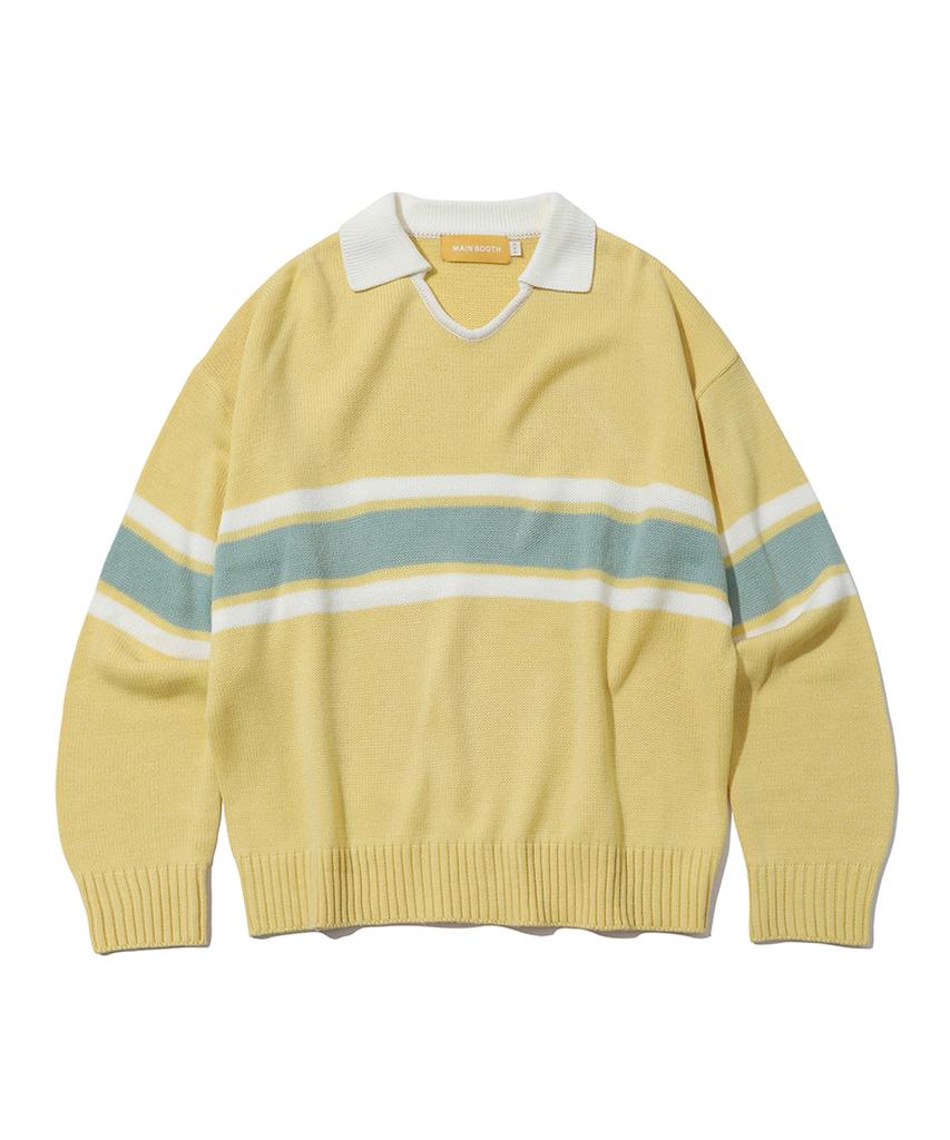 MAINBOOTH Academy Collar Sweater(Lemon)
