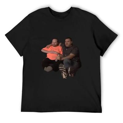Rich and Mike Enjoy a Movie Together T-Shirt Customizeds Rapper Graphic Tees Plain White T Shirts Men