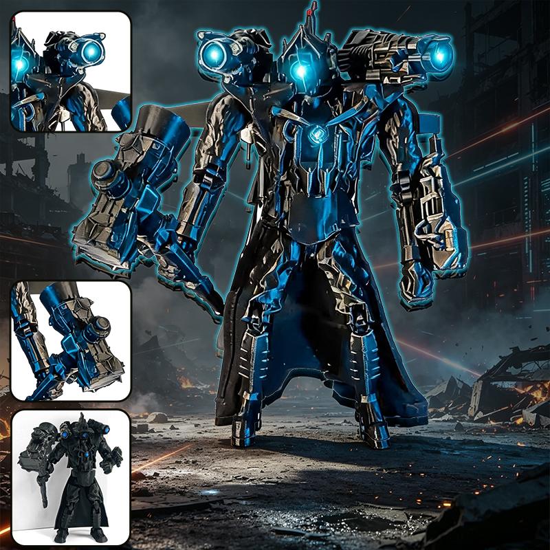 New 3D Printed Skibidi Figures Toilets Speakerman Spider Monitoring 2.0 Interceptor Warrior Vacuum Models for Kid Birthday Gif
