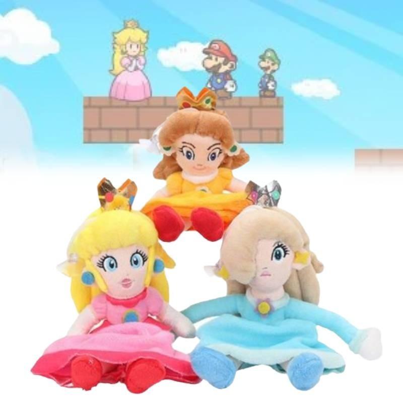 Entzückendes neues Super Mario Bros. Prinzessin Peach Daisy Rosalina Plüschpuppe Stofftier 8 Zoll