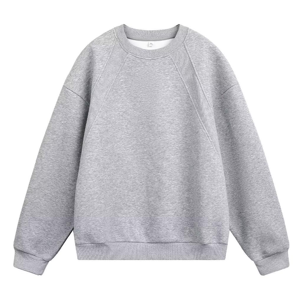 Men S Boxy Fit Crew Neck Long Sleeve Casual Sweatshirt For Spring Autumn