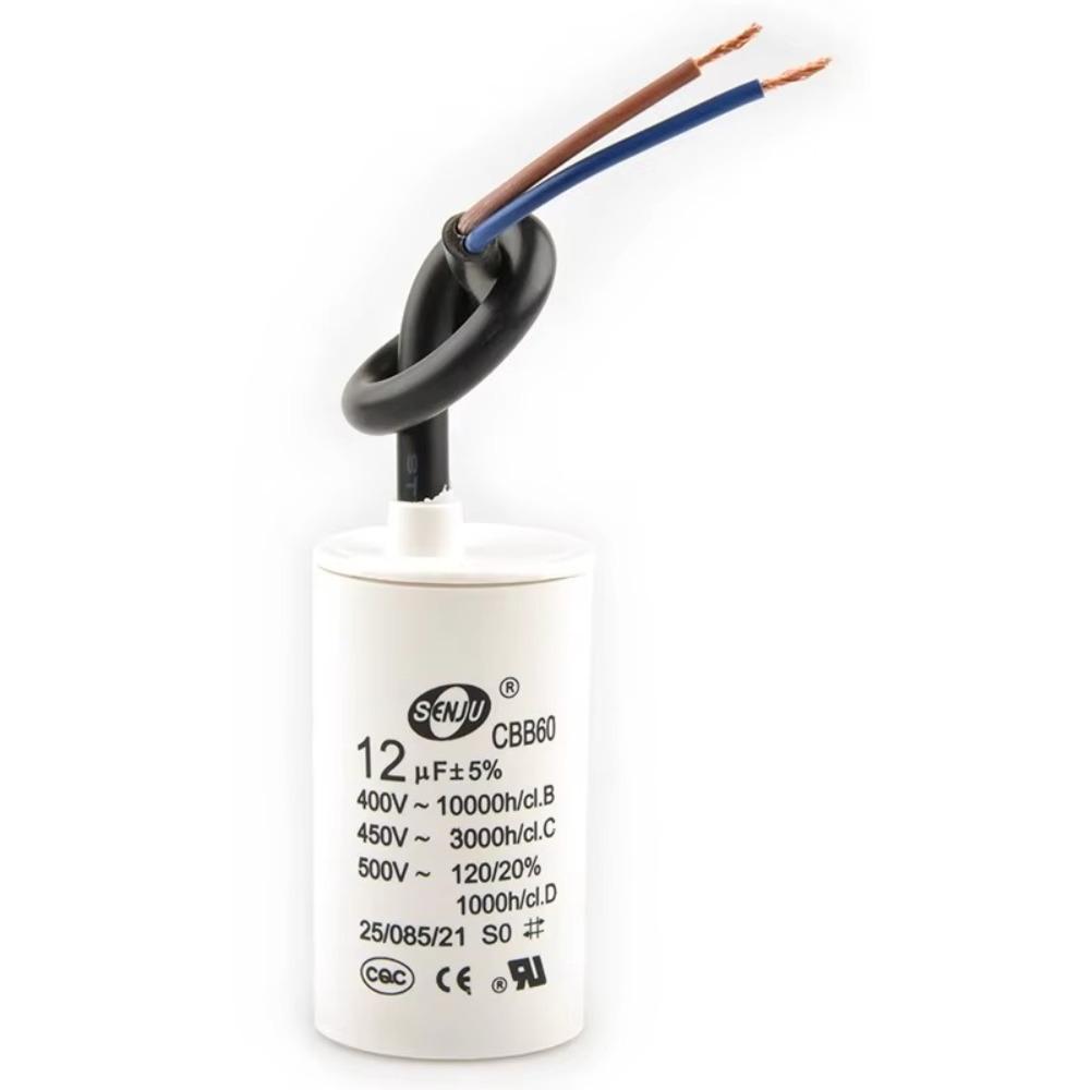Capacitor de Partida para Motor 450V Capacitor Redondo para Bomba d'Água Capacitor Confiável para Máquina de Lavar