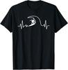 Cool Surfing For Men Women Surfer Surfboard Beach Heartbeat T-Shirt Unisex T-Shirt