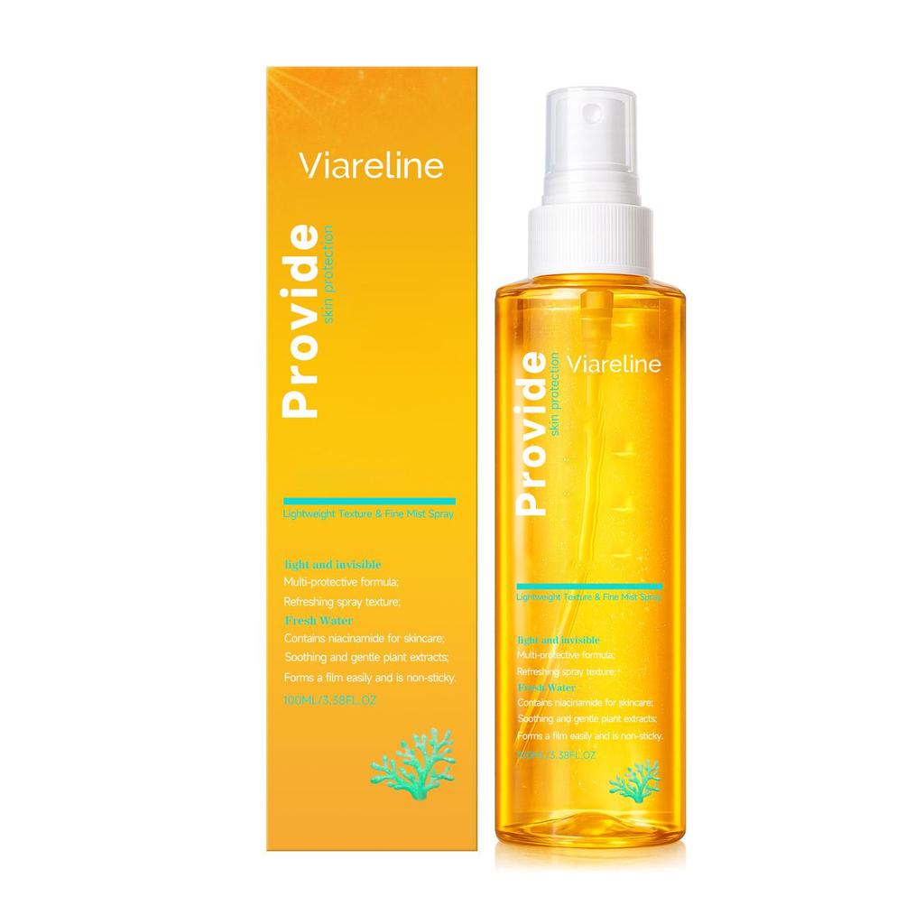Viareline lightweight skin care spray is refreshing and non-stick, portable and portable, suitable for daily care outside commuting 100ml