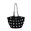 New polka dot single shoulder armpit bag women's new trendy niche tote