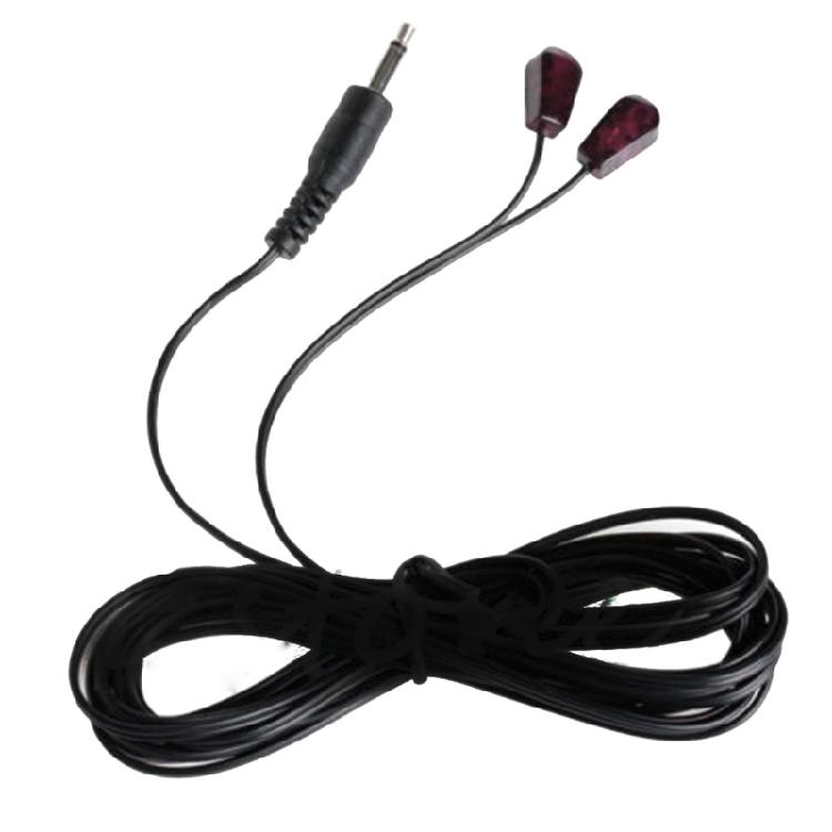 3.5mm Dual IR Infrared Remote Control Receiver Extension Cord Cable for Extender