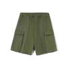 Li Ning Sports Basketball Series Logo Bestickte Lässige Shorts Herrenshorts Grün AKSR737-2