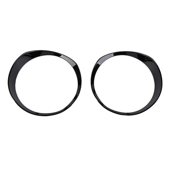 Black ABS Headlight Ring Style A for Suzuki Jimny - Car Exterior Accessory