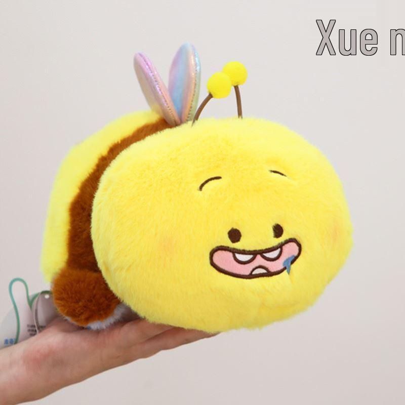 Shark Bee Husky Puppy Plush Pillow - Funny Sleep & Gift Toy for Girls