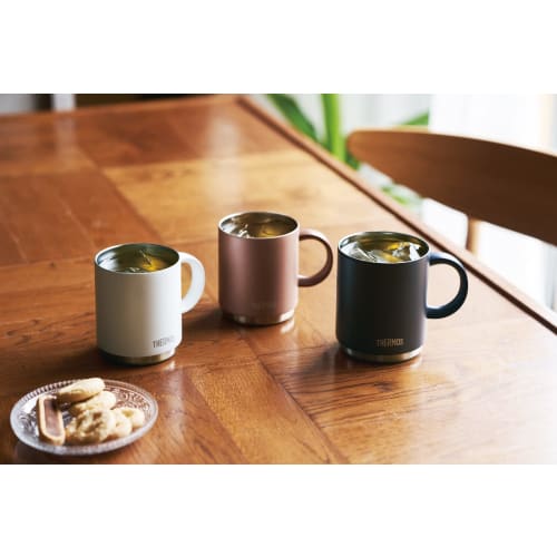 Thermos Vacuum Insulated Mug, 350ml, White, JDS-350 WH (Dishwasher Safe Model)