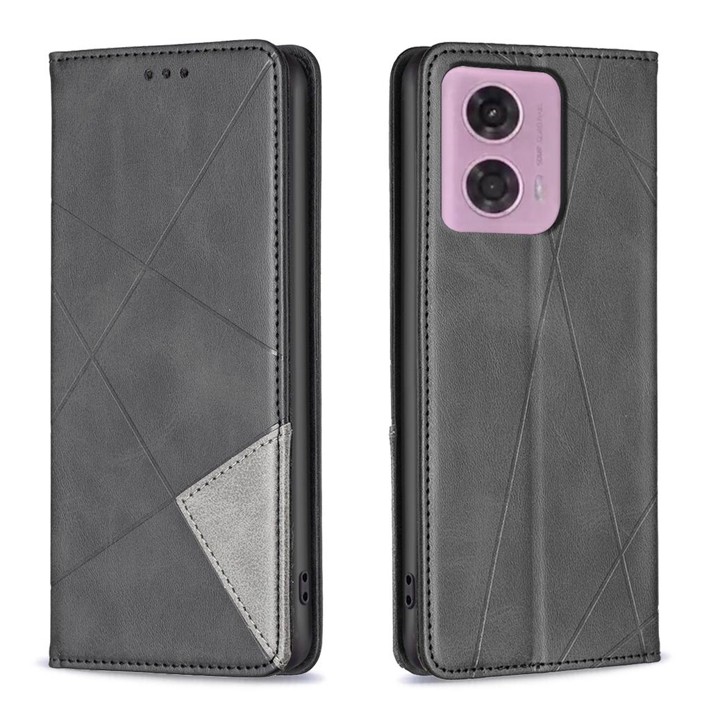 For Motorola Moto G45 5G/G34 5G Imprinted Leather Phone Case with Card Slots