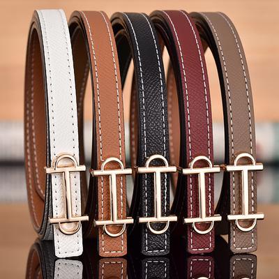 1.3cm Classic Belt Luxury Designer Famous Brand High Quality Leather Hot Women Belts For Dress