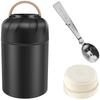 500ml Vacuum Insulat Food Jar Stainless Steel Lunch Box with Spoon Thermal Food Container Vacum Insulat Cup Leak Proof Bento Box