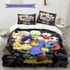 Deltarune Mystic Battle Bedding Quilt Set Quilt Cover Pillowcase Home Decoration Birthday Gift (1 * Duvet Cover + 2 * Pillowcase, Without Core)