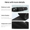 Car Seat Fan Front Rear Seat Headrest Cooling Air Fan Refrigeration 3 Speed With Independent Switch Car Interior Decor Fan New