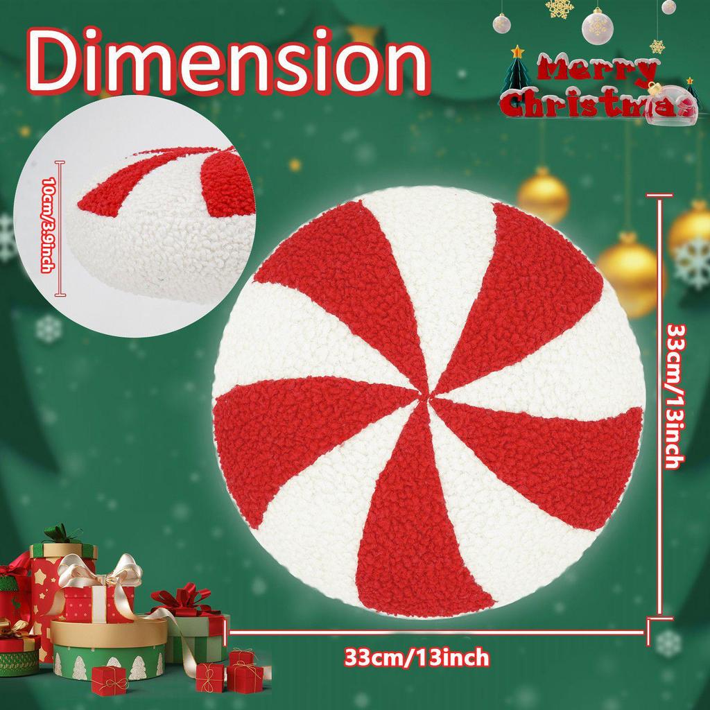 3D Creative Candy Plush Pillow Backrest for Christmas Decoration