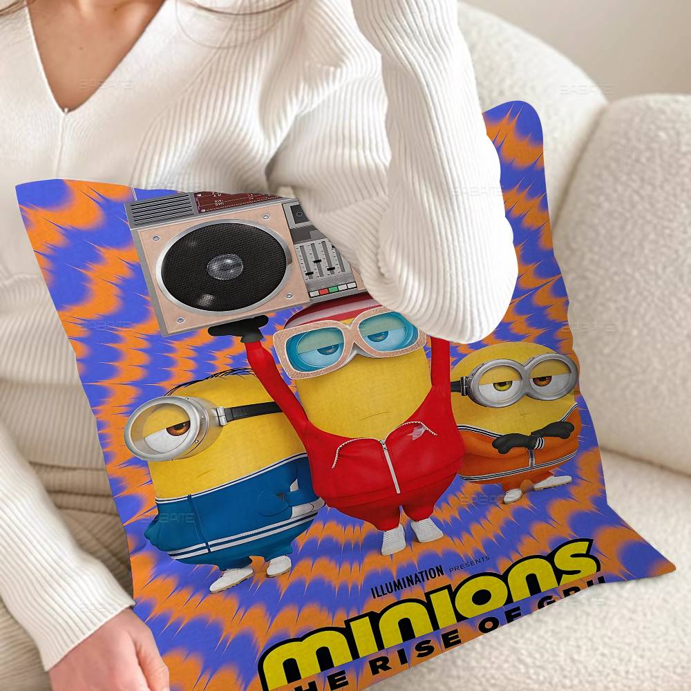 Cartoon L-Lovely Cute M-Minions Pillow Cover Sofa Cushion Cover Home Room Decoration Children Gift