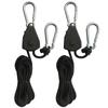 1/2/4/6/8/10/12/14/16pcs Lifting Pulley Hook 1/8 Lift Pulley Lamp Pulley Ropes Pulley 1.6M Canoe Boat Bow Stern Rope for Camping