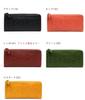 Dakota Long Wallet with Genuine Green Women's L-Shaped Zipper, Leather, (Brick (44))