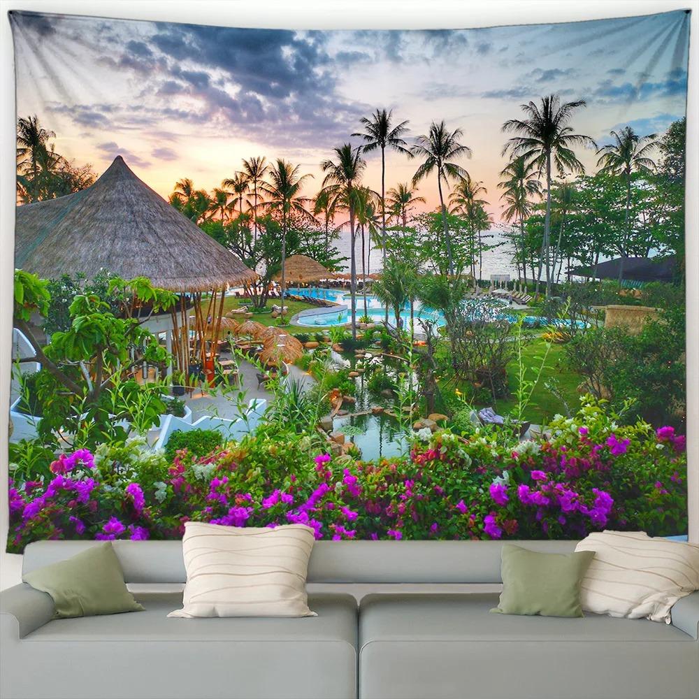Flower Plant Garden Tapestry Bedroom Living Room Tapestry Home Wall Decoration Tapestry