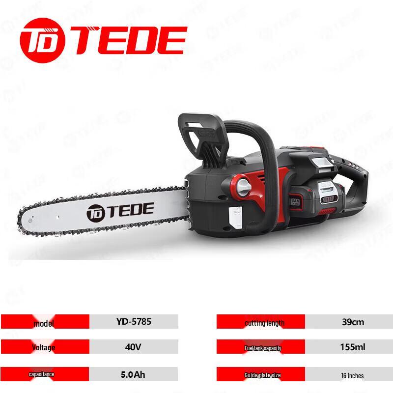 TEDE YD-5785 Cordless Electric Chainsaw CN plug (adapter included)