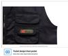 Atmungsaktive Herrenweste mit mehreren Taschen für Angeln und Fotografie - Übergröße, ärmellos, dünner Stil für mittelalte und ältere Männer.