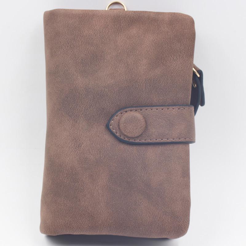 Yiren Beibei Frosted Women's Retro Tri-fold Wallet with Multi-Card Holder