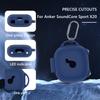 Silicone Soft Protective Cover W/ Carabiner Anti-Scratch Earbuds Case Cover for Anker SoundCore Sport X20 Charging Case