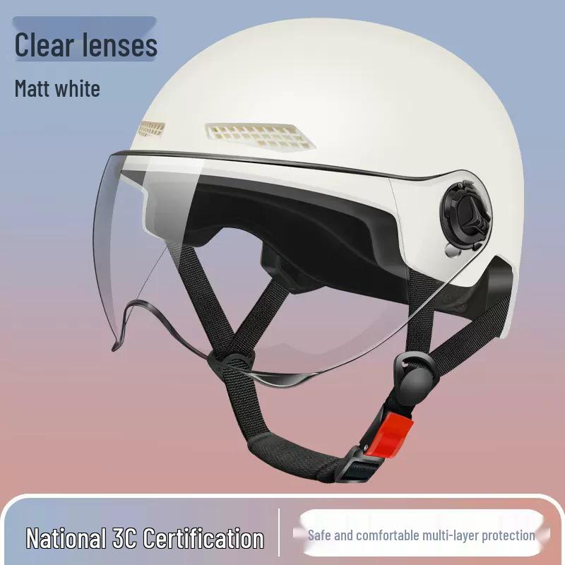 3C Certified Lightweight Electric Bike Half-Helmet with Summer Sun Protection for Men and Women