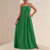 Women’s Sleeveless Maxi Dress Loose Fit Spaghetti Strap Long Flowy Casual Sundress Lightweight Solid Design