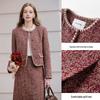 Xiangying Women's Boucle Tweed Skirt Suit
