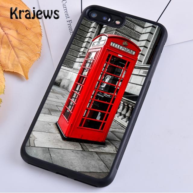 Krajews London Red Bus Big Ben Phone Case Cover For iPhone 14 5 SE 6s 7 8 Plus XR XS 11 12 13 Pro Max Samsung S21 S22ultra Plus