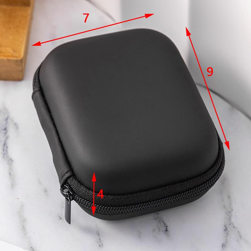 Portable Mini 3C Hard Shell Digital Gadgets Storage Bag Artificial Leather Earphone Charger Case Data Cable U Disk Organizer