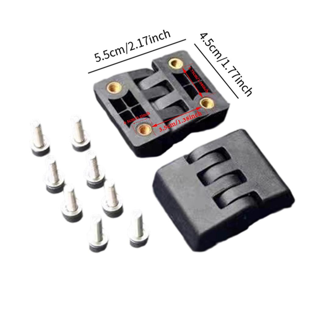 2 Pieces Motorcycle Rear Top Case Hinges Tail Box Spare Part Replacement Easy to Install