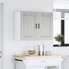Porto Kitchen Wall Cabinet Gray Sonoma Particleboard