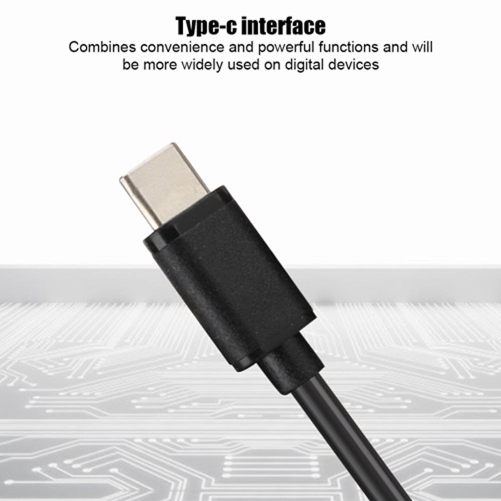 Durable 5V 3A Type C To USB Charging Cable 1M / 3.3ft Power Button Switch Type C Cable Power Cord for Raspberry Pi 4B
