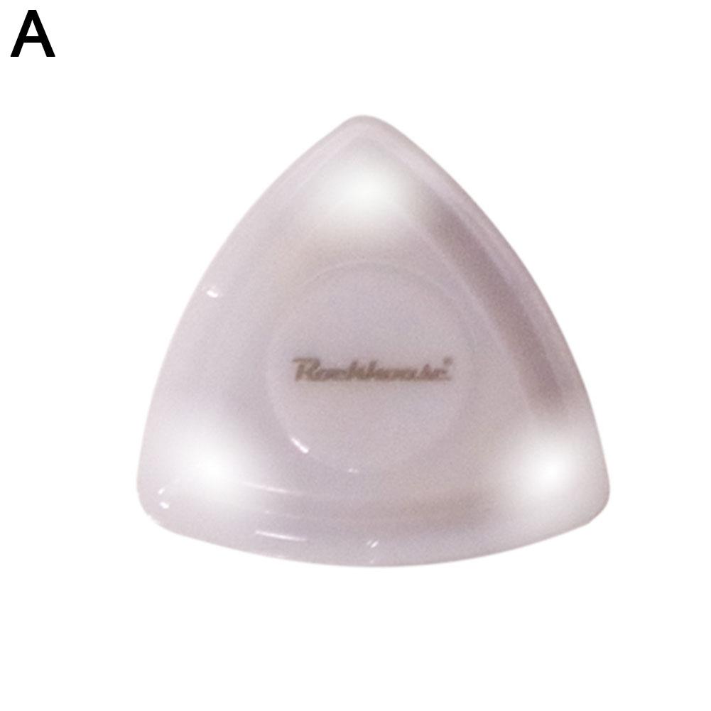 Guitar Luminous Picks LED Lightning Pick Touch Glowing Picks Thickness 0.5mm/0.75mm/1mm for Bass Electric/Acoustic Guitar белый