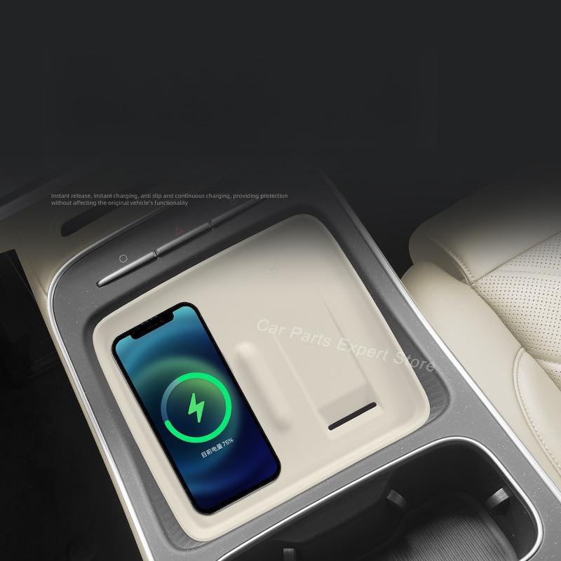Silicone Wireless Charging Pad For NIO ET5 ET5T 2025 Non-slip Center Console Charger Protector Mat Interior Modified Accessories