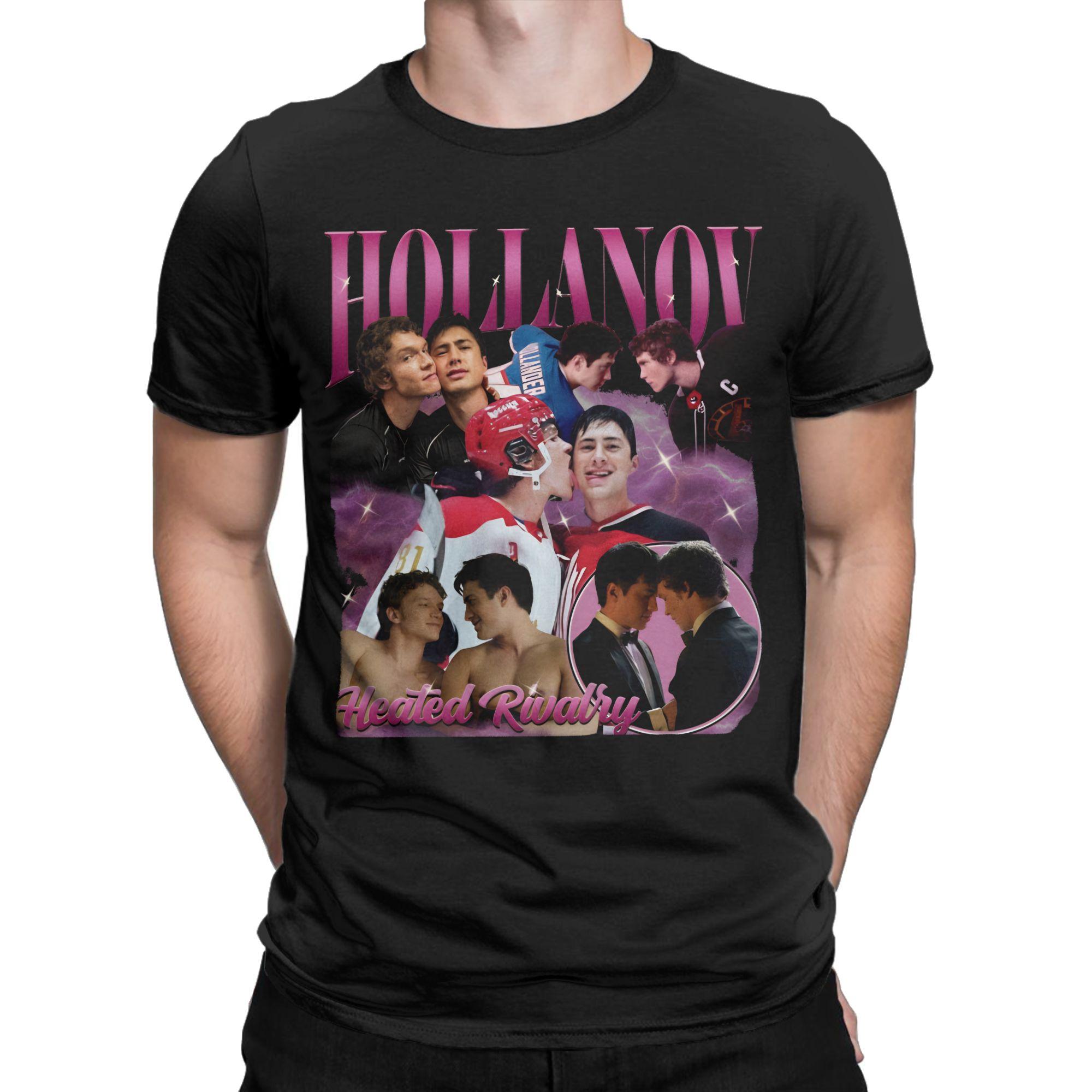 

Hollanov Hockey Romance Heated Rivalry T-Shirt for Men Funny 100% Cotton Tee Shirt Round Neck Short Sleeve T Shirts Adult T... 5XL різнокольоровий