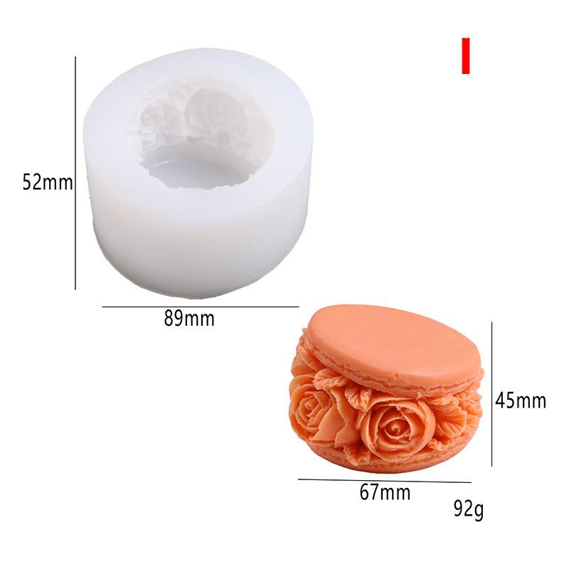 3D Jasmine Rose Flower Silicone Mold for DIY Chocolate Cake Decor Pudding Desserts Pastry Fondant Baking Tool Soap Making
