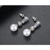 CMM Elegant White Gold Color AAA Cubic Zirconia Beads Drop Earrings