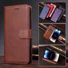 Pure Color Wallet Flip Leather Case For iPhone 14 13 12 11 Pro Max Mini XS XR X 7 8 6 6S Plus SE 2020 2022 5 5S Phone Book Cover
