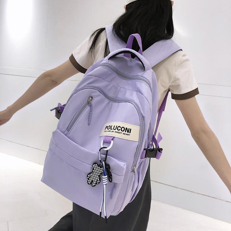 School Bag, College Student, High School Student, Large-capacity College Style Backpack, Simple Leisure Sports, Korean Version, Couple Backpack.