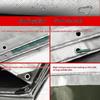 Double Silver Sun Shade Cloth Waterproof UV Protection Tarpaulin High Density Heat Resistant Sunscreen Tarp with Grommets