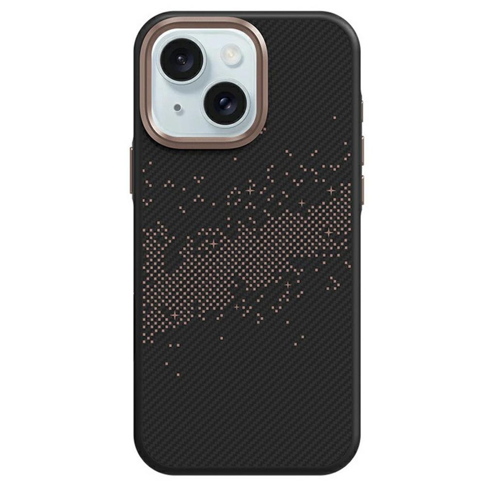 

Чохол для iPhone 15, сумісний з MagSafe, візерунок Чумацький Шлях, ТПУ + ПК, захист від відбитків пальців, задня кришка телефону B